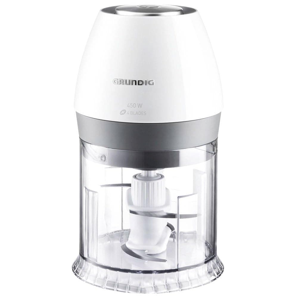 Grundig CH 6280 w Compact Multi-Chopper (450 Watt), White, 24 cm L x 15 cm W x 15 cm H