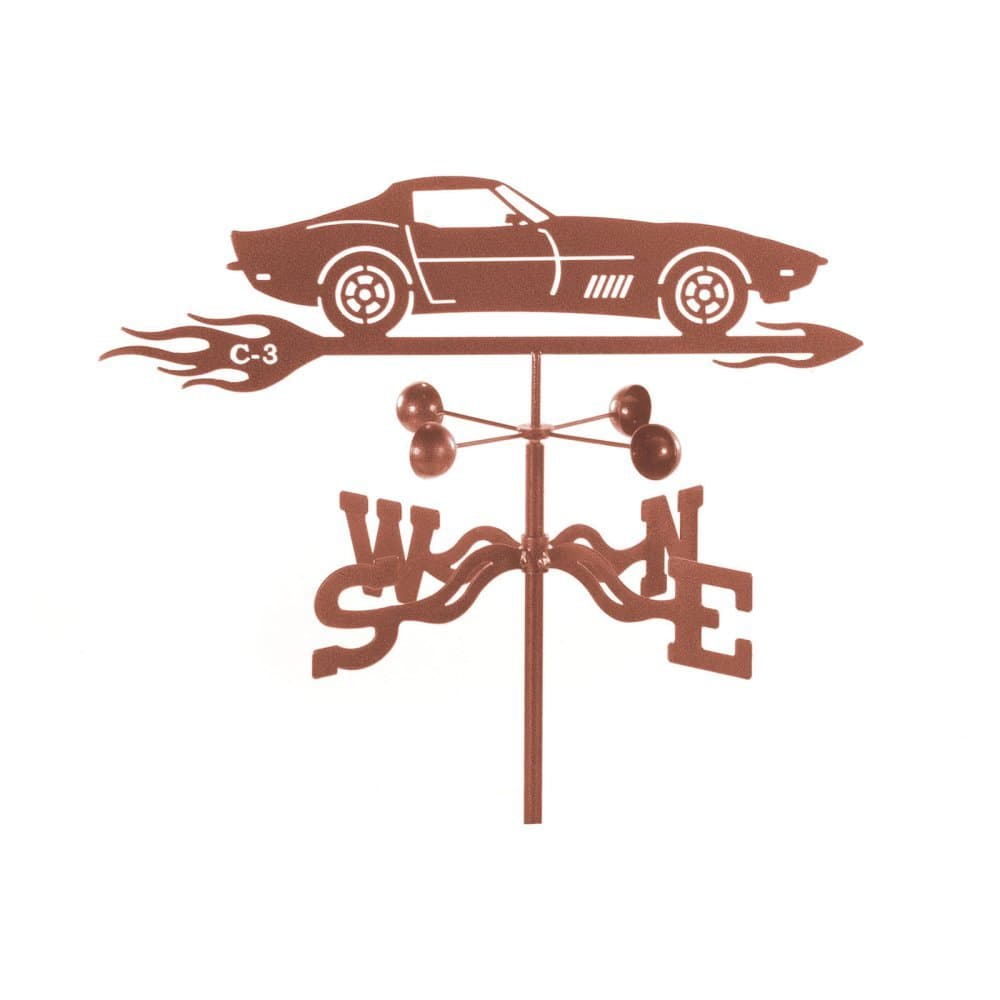 Garden Mount Weather Vane, Model 9340, C3 Corvette