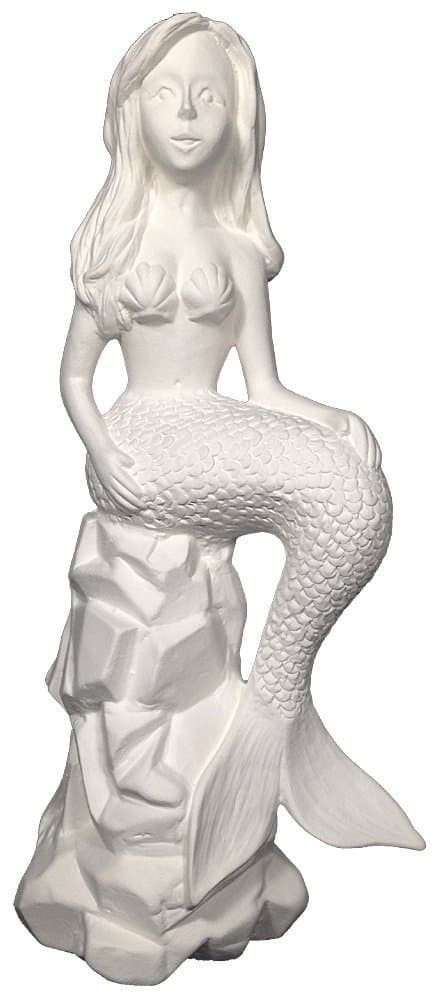 Ceramic Bisque - Ready to Paint - Mermaid Princess