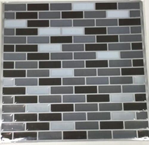 edeardda Backsplash Tile for Kitchen Marble Square Peel and Stick Tile, Adhesive Vinyl Wall Tiles, Urban Oblong 9.3" X 11" (1 Sheet)