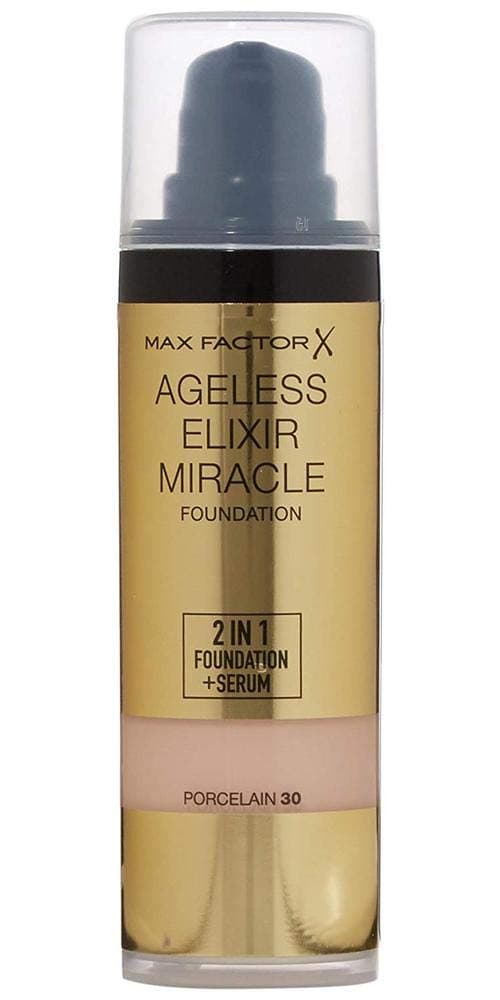 Max Factor Ageless Elixir 2 in 1 Foundation Plus Serum SPF 15, No.30 Porcelain, 1 Ounce