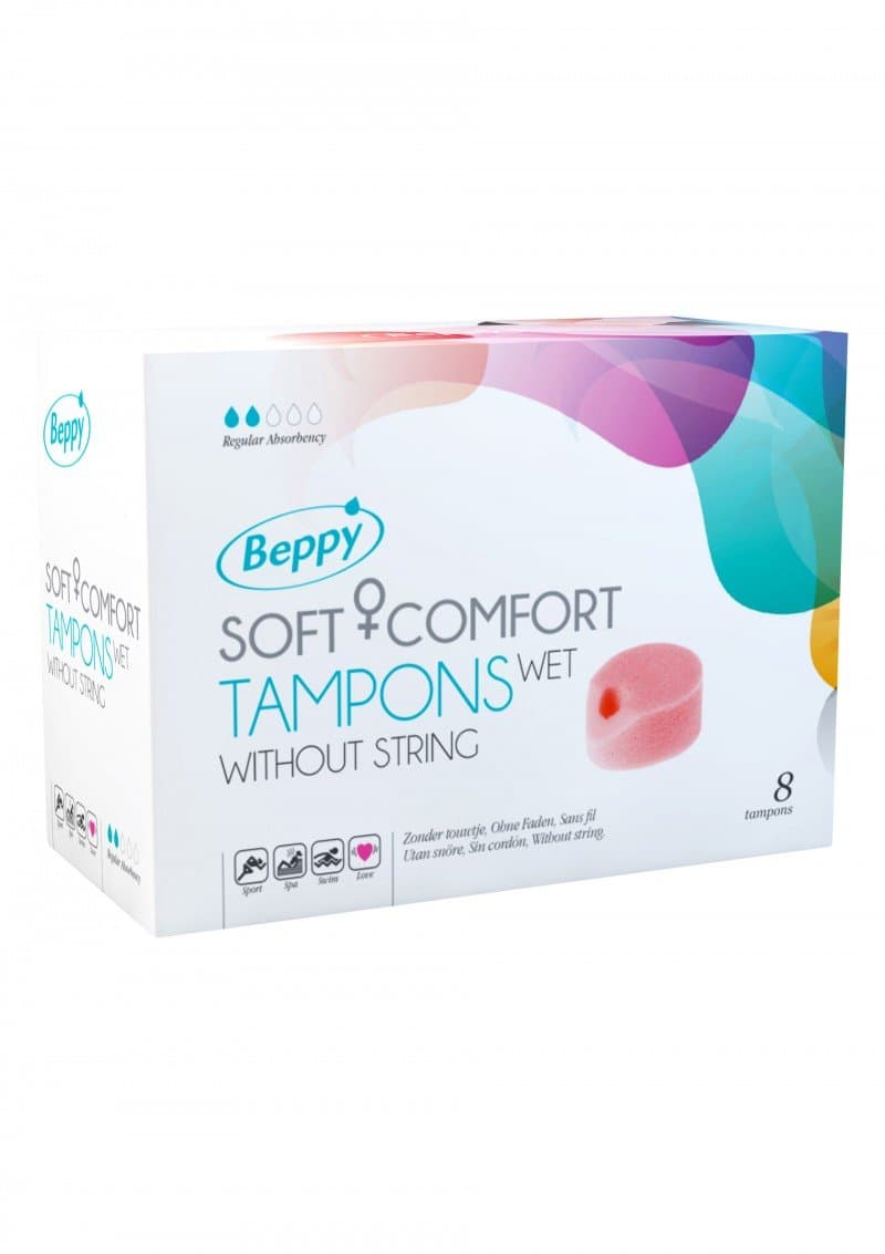 Beppy Soft Comfort Tampons Without String (Wet, 8 pcs)