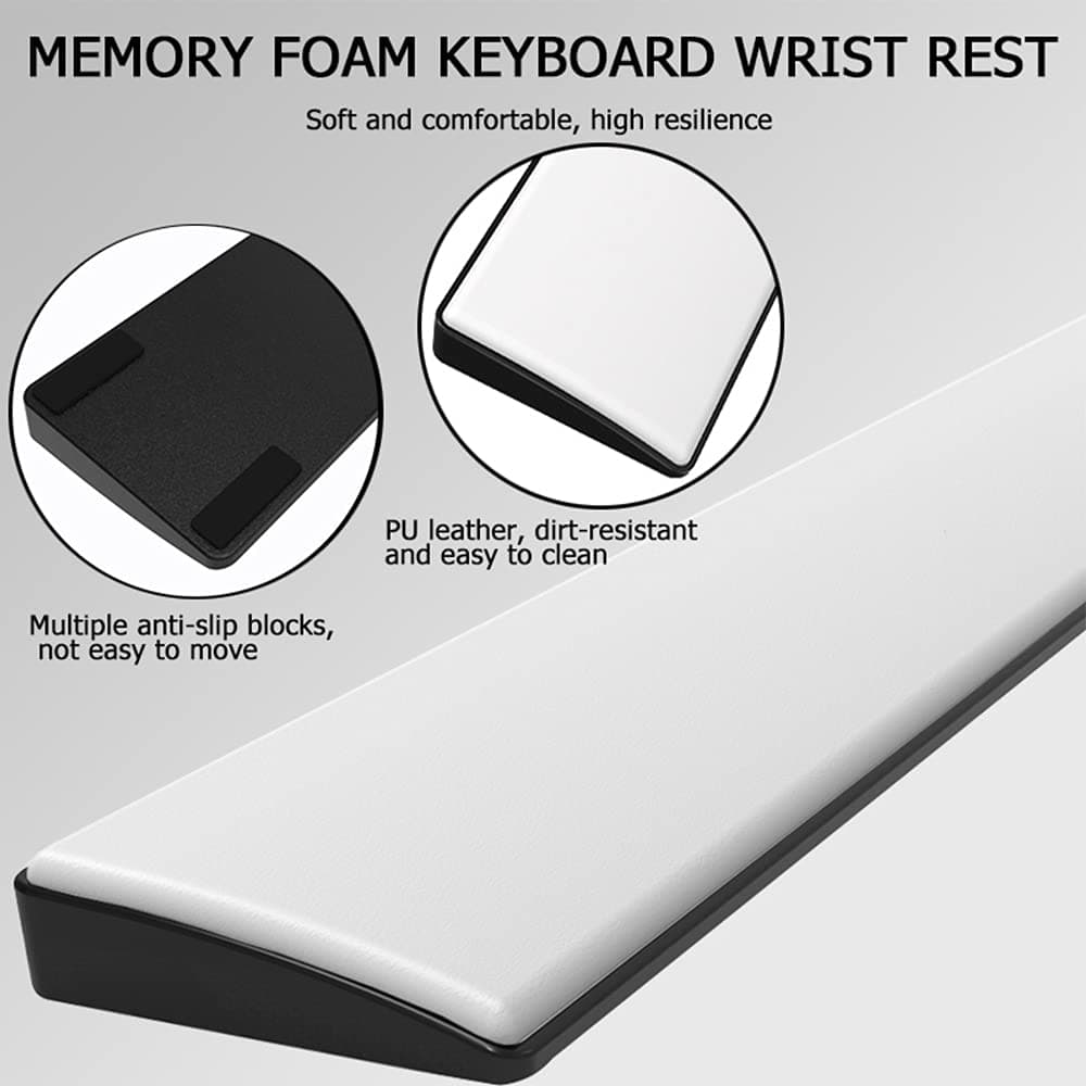 UK Layout Wired Gaming Keyboard with Wrist Rest Support, 60% Mechanical Keyboard 19 RGB Chroma Backlit 62 Keys Anti-Ghosting Ergonomic Keyboard Wrist Cushion Pad with Memory Foam-Blue/Blue Switch