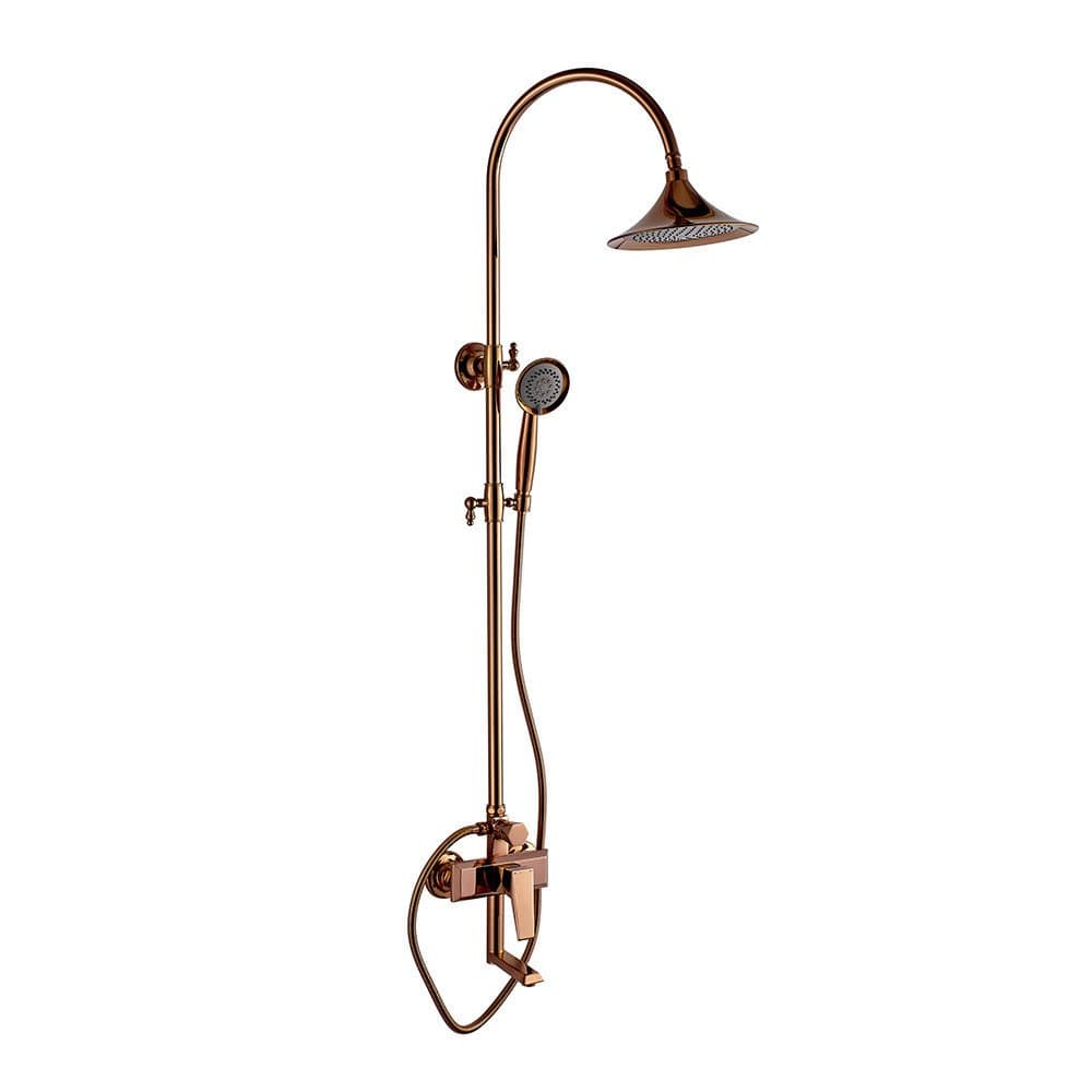 WVXShower column shower set full copper shower hot and cold shower faucet