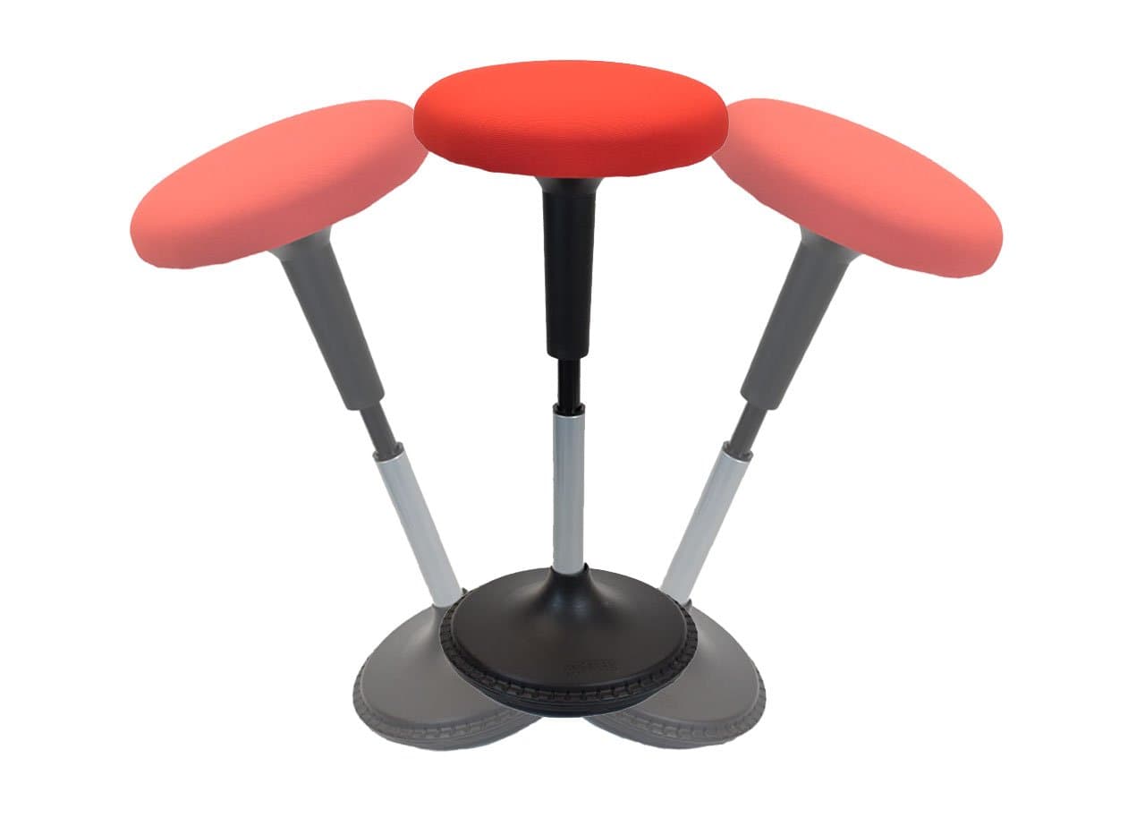 Uncaged ErgonomicsWobble Stool Standing Desk, Flexible Seating Adjustable Office Stool, Wobble Stools for Classroom Seating, Active ADHD Chair Wobble Chairs