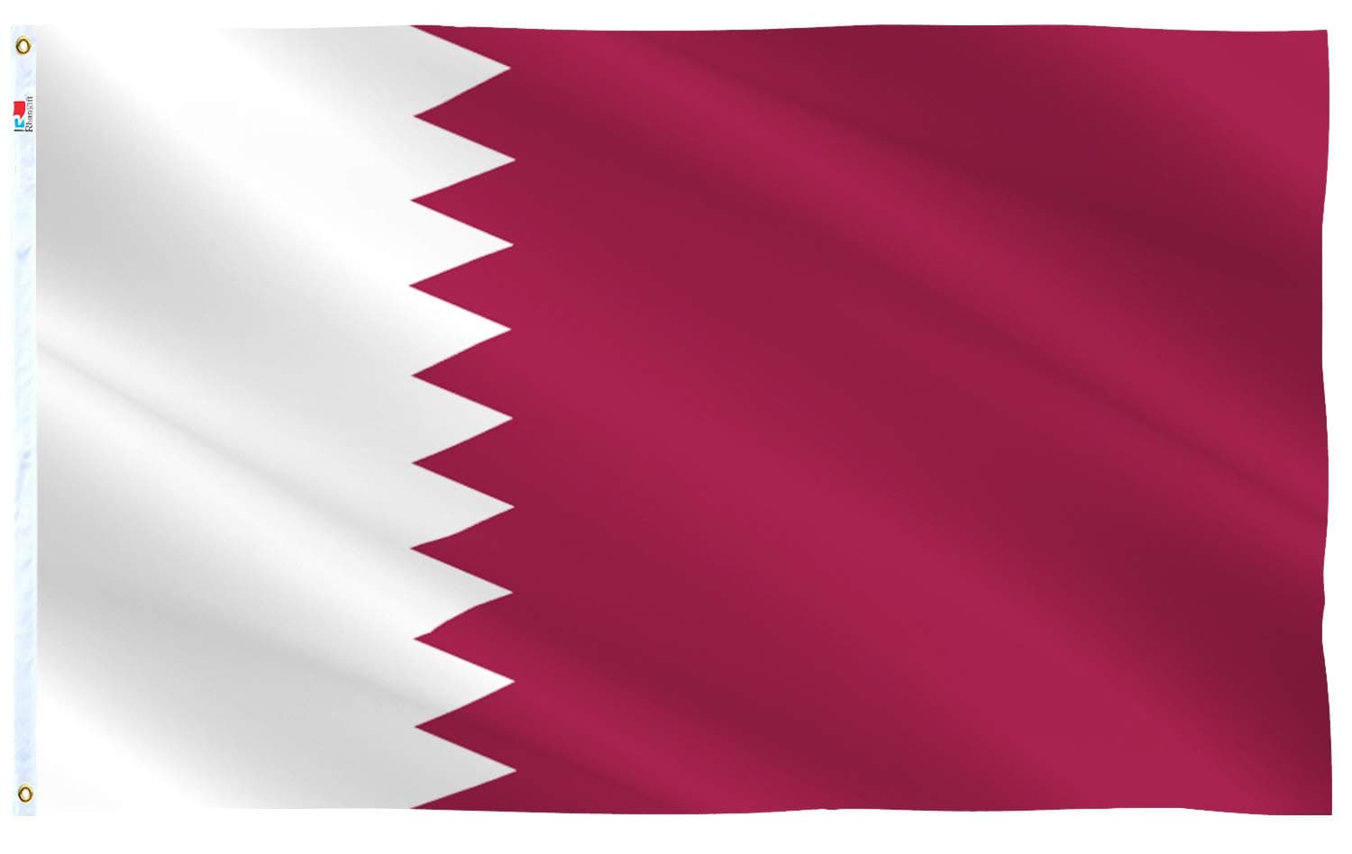 rhungift Qatar Flag 3x5Ft New- Large 100D Polyester For Moderate Outdoor Indoor Qatari Flags House Decoration Yard Garden Gifts Banner