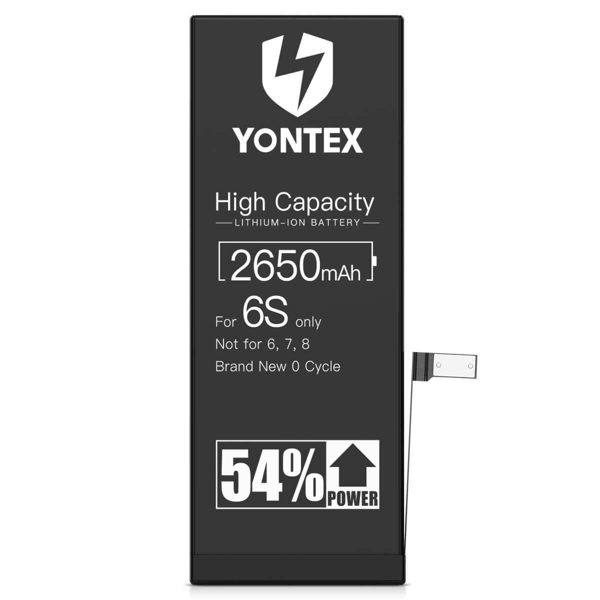 YONTEX 2650mAh Battery Replacement Compatible with iPhone 6S, Ultra High Capacity Li-ion Battery with Repair Tools and 1 Screen Protector