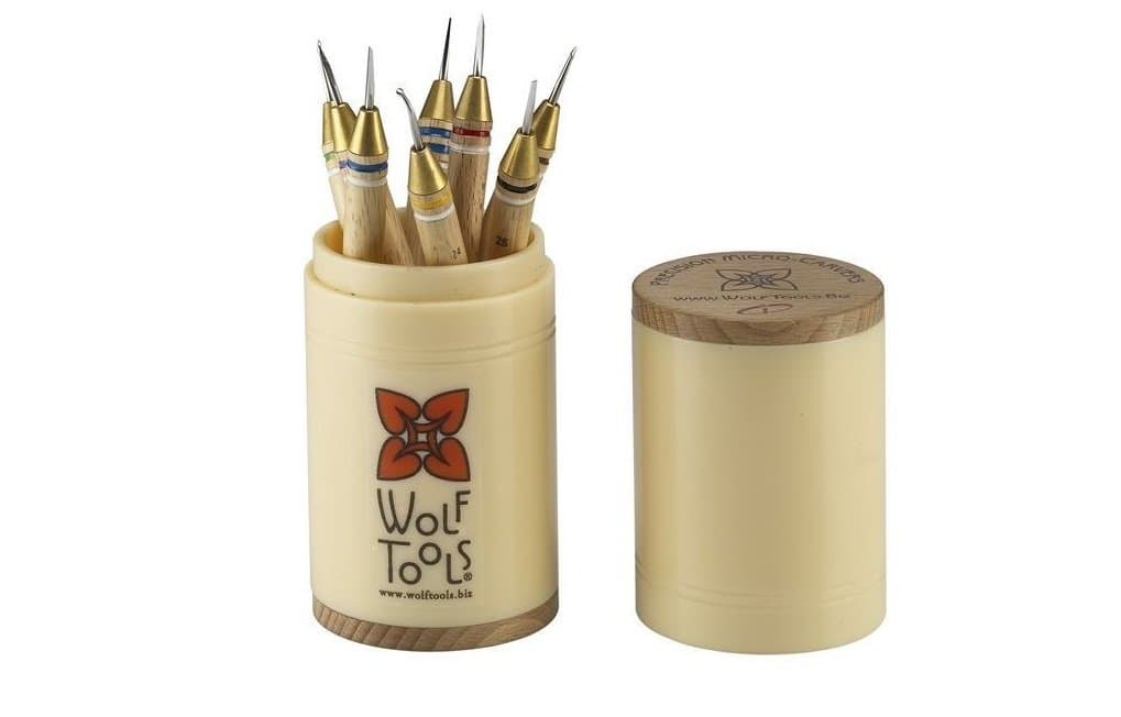 Wolf Tools “Wicked Sharp” Micro Wax Carving Tools, Set of 8
