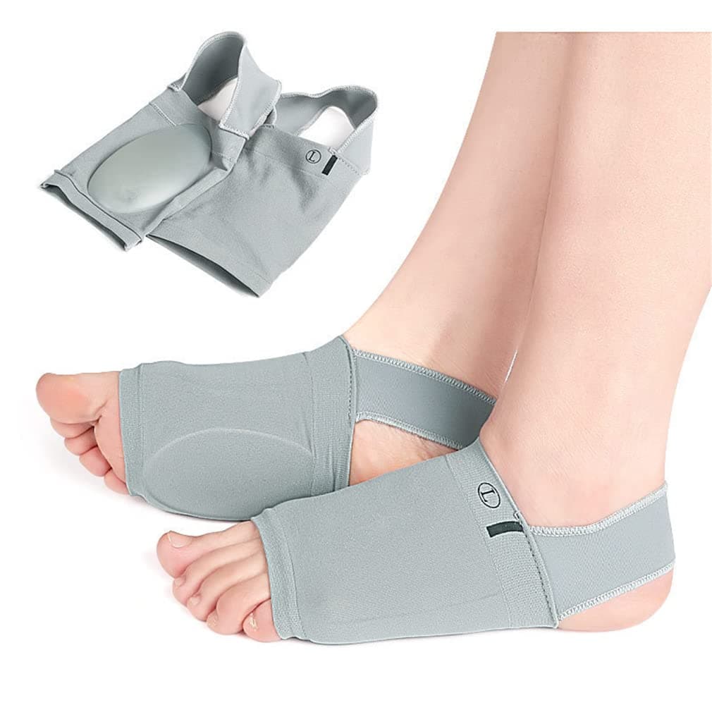 Upgraded Metatarsal Compression Arch Support Sleeve with Gel Pad Inside Arch Support Brace for Pain Relief from Flatfoot & Plantar Fasciitis - Women & Men - 1 Pair
