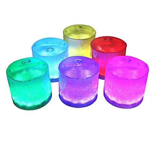 6Pack 7 Color Changing Inflatable Solar Lights with Remote Control Outdoor Indoor, WSMY Portable LED Camping Lanterns, Gifts for Kids, Adults, Friends, Teens