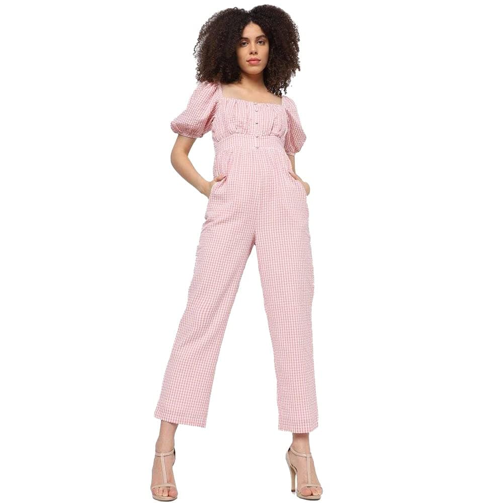 ONLY Women's Cotton Regular Fit Jumpsuit