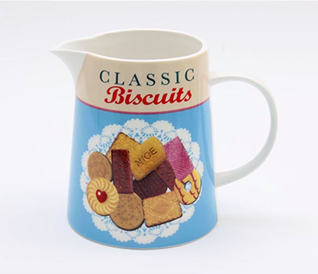 Biscuits Porcelain Jug, Assorted
