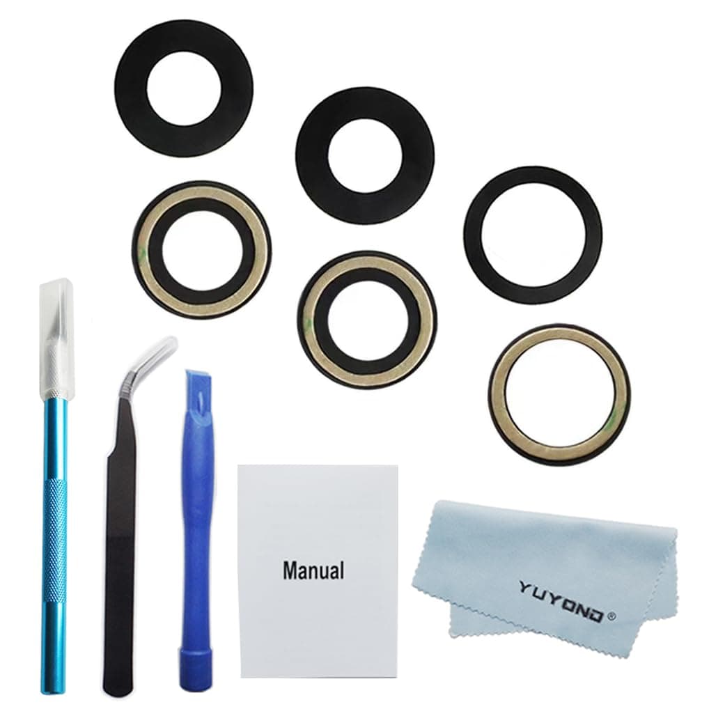3pcs OEM Original Rear Back Camera Glass Lens Replacement for iPhone 12 Pro with Adhesive Preinstalled with Repair Tools Kit and Installation Manual (for 12 pro)