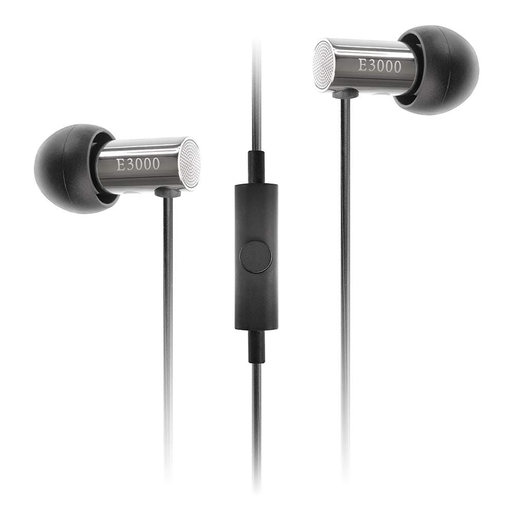 FI-E3DSSC in Ear Isolating Earphones with Smartphone Controls and Microphone - Chrome/Black