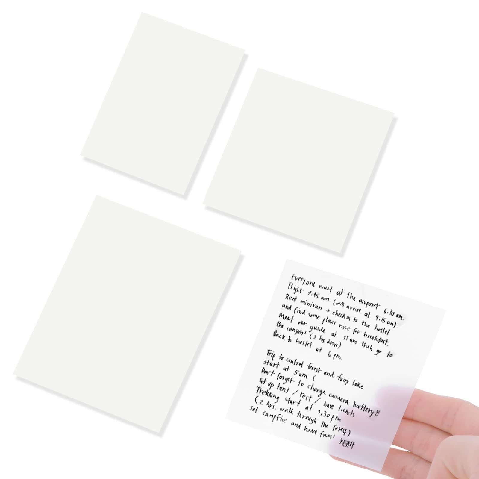 SHUTTLE ART Sticky Notes Transparent Pad | 50 Sheets Clear Waterproof Transparent Sticky Notes | Reusable Sticky Notes Pad for Books, Study, Office & Aesthetic Stationery