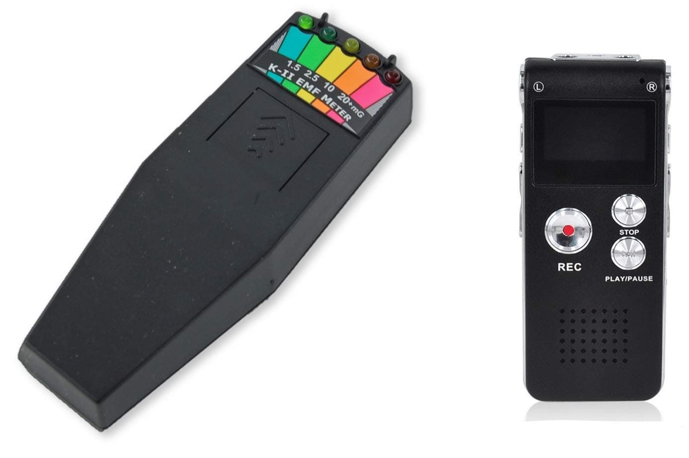 K2 KII K-II EMF Meter On-Off Switch - 8GB Digital EVP Recorder & Paranormal CD