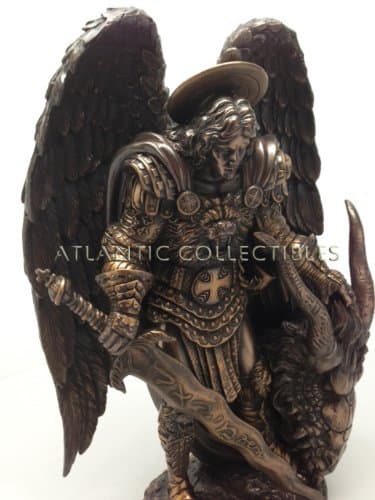 SAINT MICHAEL ARCHANGEL GUARDIAN PROTECTOR STATUE POST ARMAGEDDON VICTORY