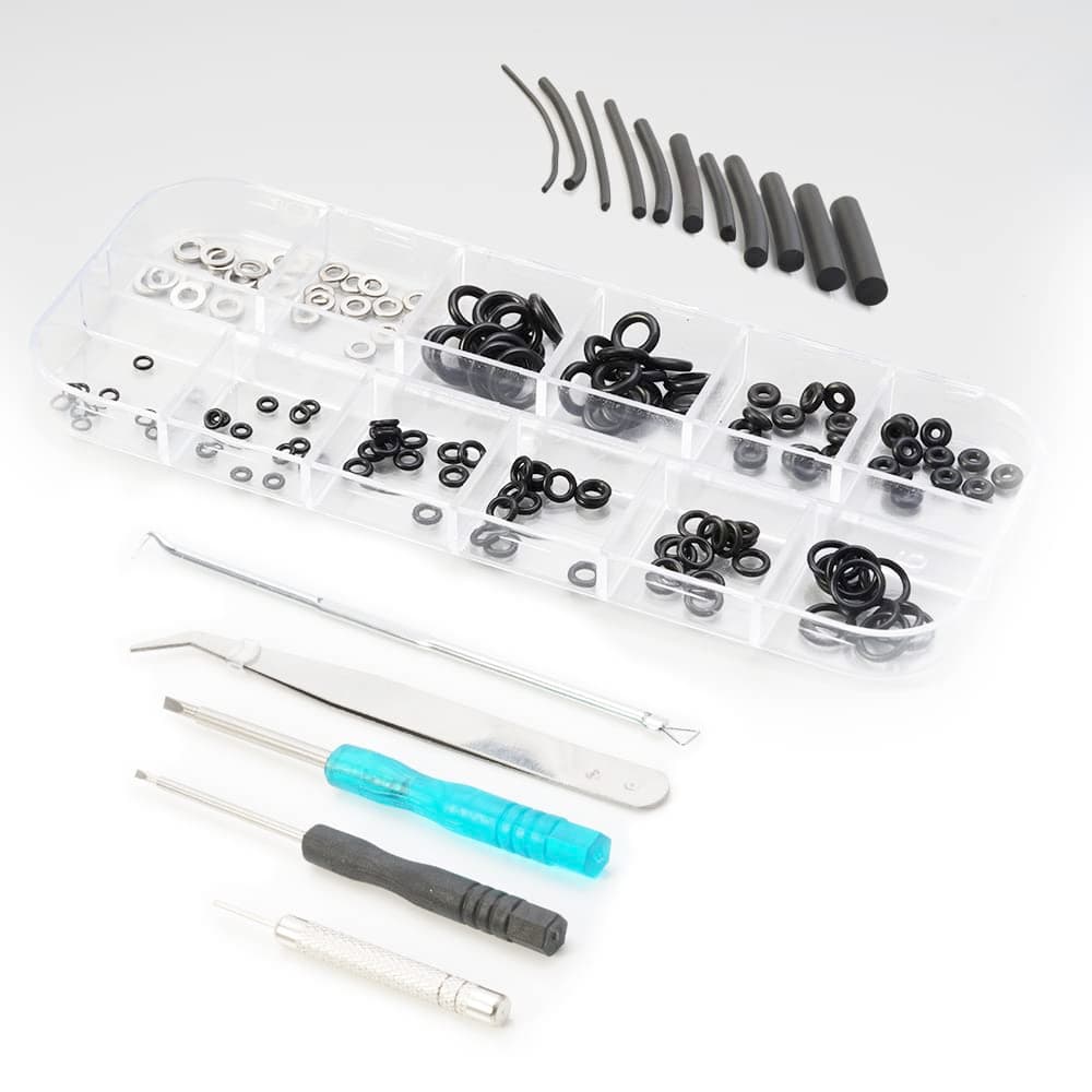 Lighter Burner O-Ring Repair kit with 10 Types Rubber Seals, and Dismantling Devices for ST Dupont Ligne Gatsby BR Dunhill Lighters