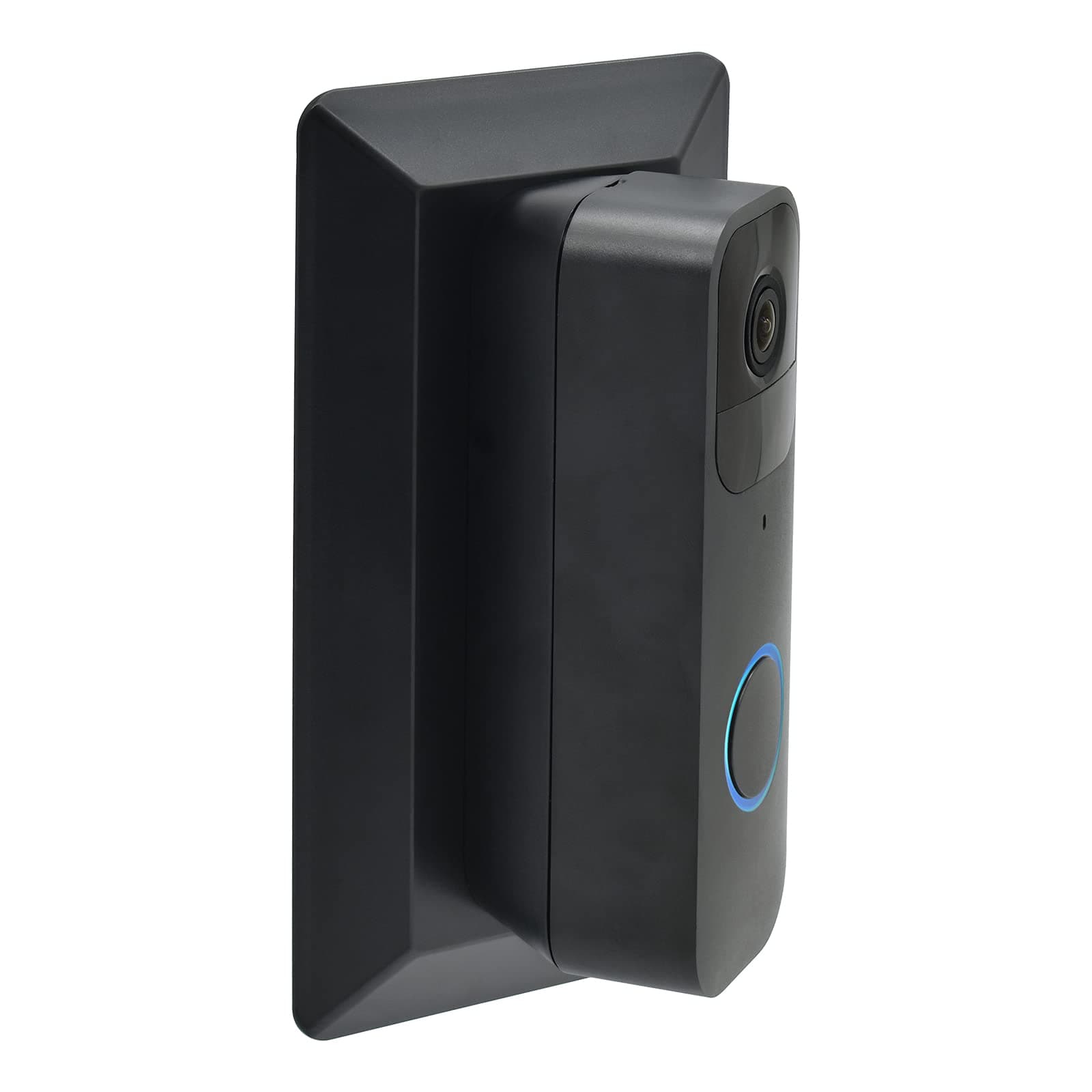 Holicfun 35 Degrees Corner Mount with Wall Plate for Blink Video Doorbell (1st Gen), Black