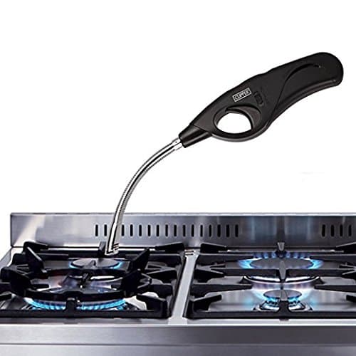 Kitchencooksho Wind proof Refillable Long Reach Flexible Nose Clipper Lighter For Open Fires Log Stoves BBQ Candles Tealight Gas Hob Oven Cookers Camping etc.