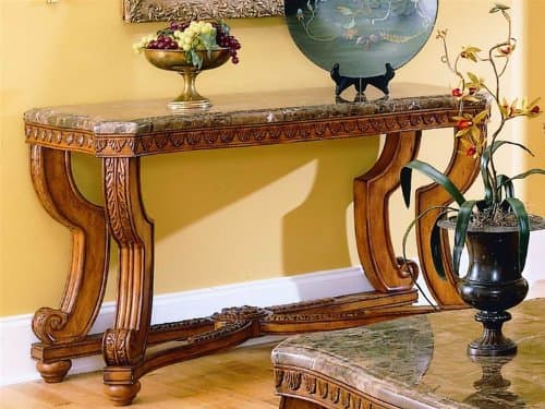 Woodbridge HO- Sofa Table, Burnished Brown Cherry