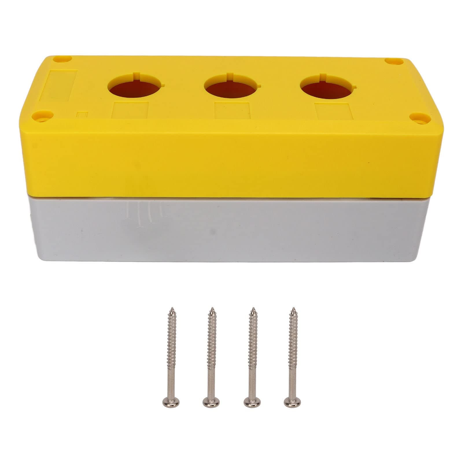 NIBEMINENT 3 Holes 22mm Push Button Box IP65 Waterproof Switch Control Station Box for Power Equipments