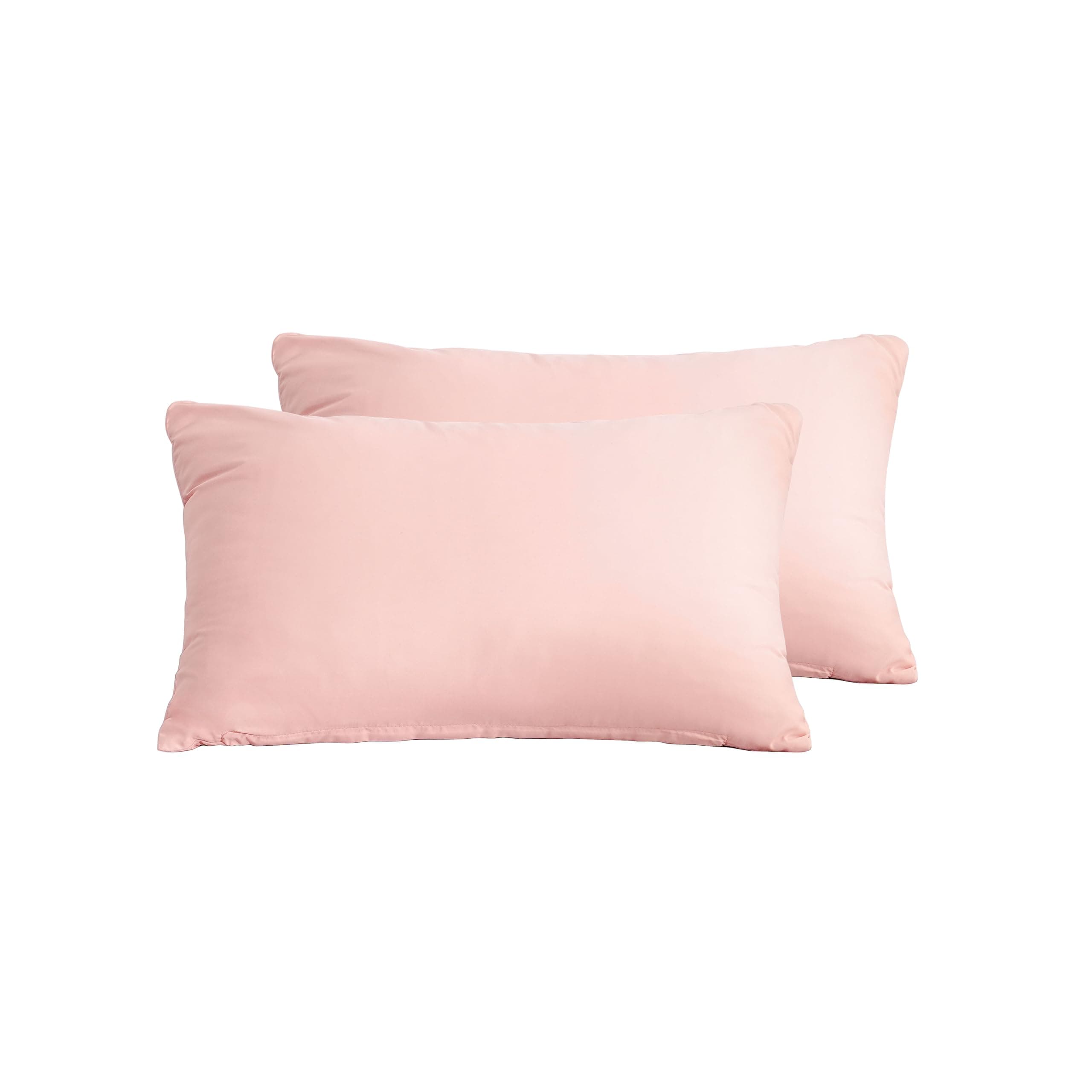 MOHAP Pillowcases 50X75CM 2 Pack- Super Soft Breathable Brushed Microfiber Pillow Cases Cover with Envelope Closure Light Pink