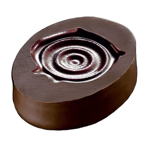 Creation A2236 Single-Portion Textured Sheet for Chocolate, Drop-in-Water Design - Pack of 80