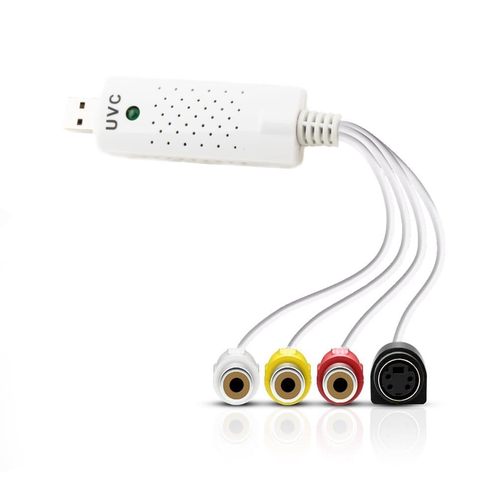 Video Capture Adapter ,USB 3.0 2.0 One Touch VHS to DVD Digitalize Analog Video Capture Device For MAC WIN10 WIN8 WIN7 Linux Remote Network View