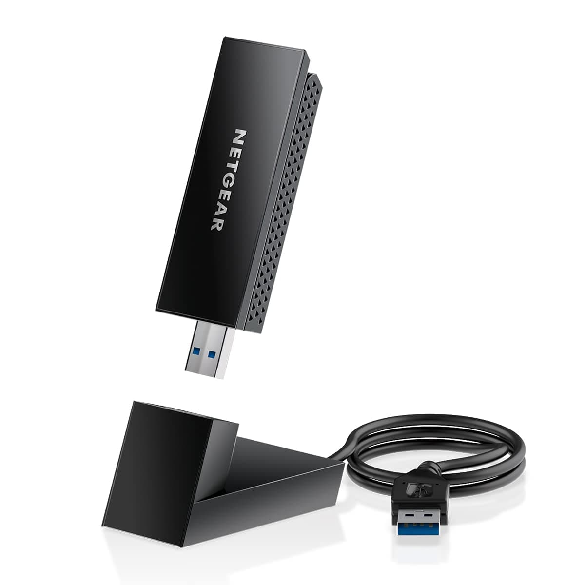Nighthawk WiFi 6E USB 3.0 Adapter (A8000) - AXE3000 Tri-Band Wireless Gigabit Speed (Up to 3Gbps) - New 6GHz Band – Works with Any WiFi 6 or 6E Router Or Mesh System - for Windows PC