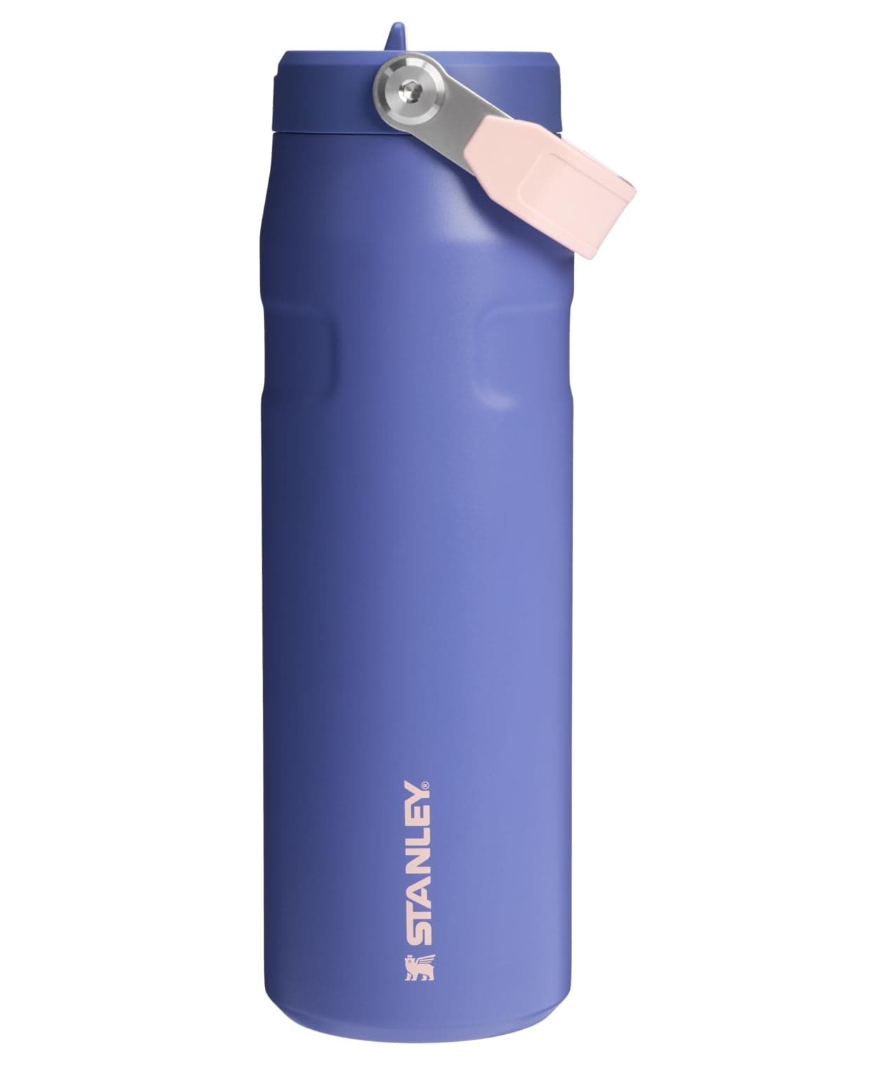 IceFlow Flip Straw 2.0 Water Bottle 24 oz | Built-In Straw for Travel and Sports | Lightweight and Leak Resistant | Insulated Stainless Steel | BPA-Free | Lupine