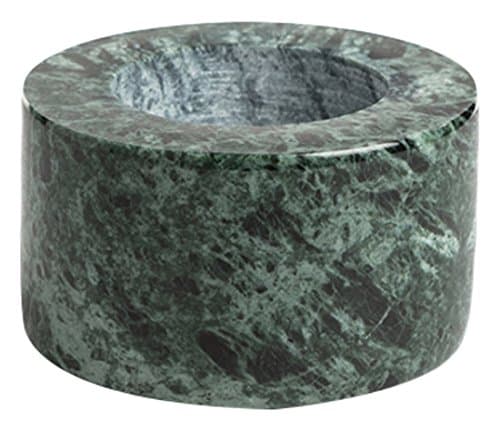 Chickidee Homeware Emerald Green Marble Tea Light Pot, 7 x 7 x 4 cm