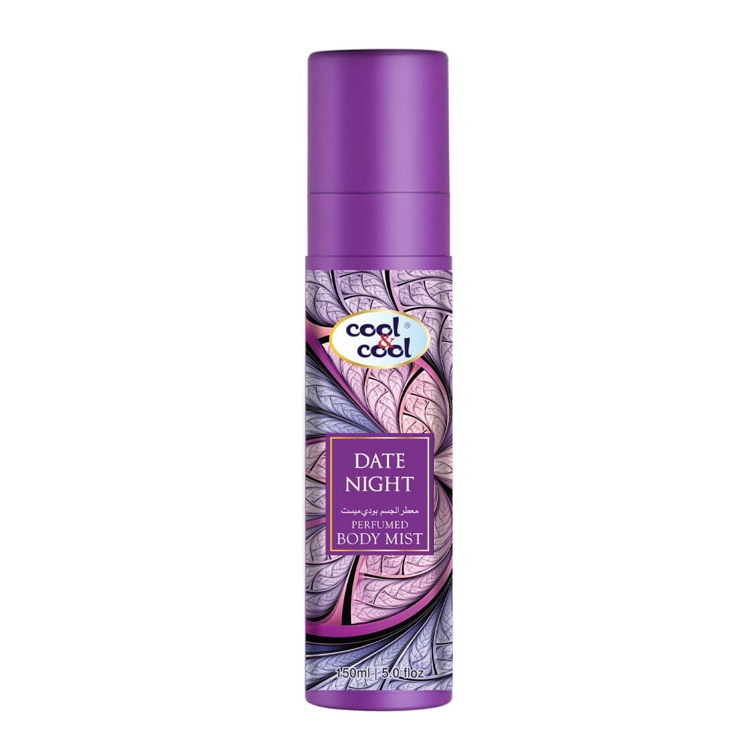 Cool & Cool Date Night Perfumed Body Mist 150ml, Long-lasting Fragrance, Suitable for everyday use, Purple