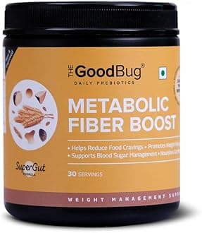 The Good Bug Metabolic Fiber Boost | Promotes Weight Management | Reduces Cravings & Manages Blood Sugar | Plant-based Fiber Supplement | Non-GMO | Gluten Free | 90 Servings