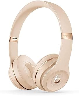 Beats Solo3 Wireless On-Ear Headphones - Apple W1 Headphone Chip, Class 1 Bluetooth, 40 Hours Of Listening Time - Satin Gold (Latest Model)