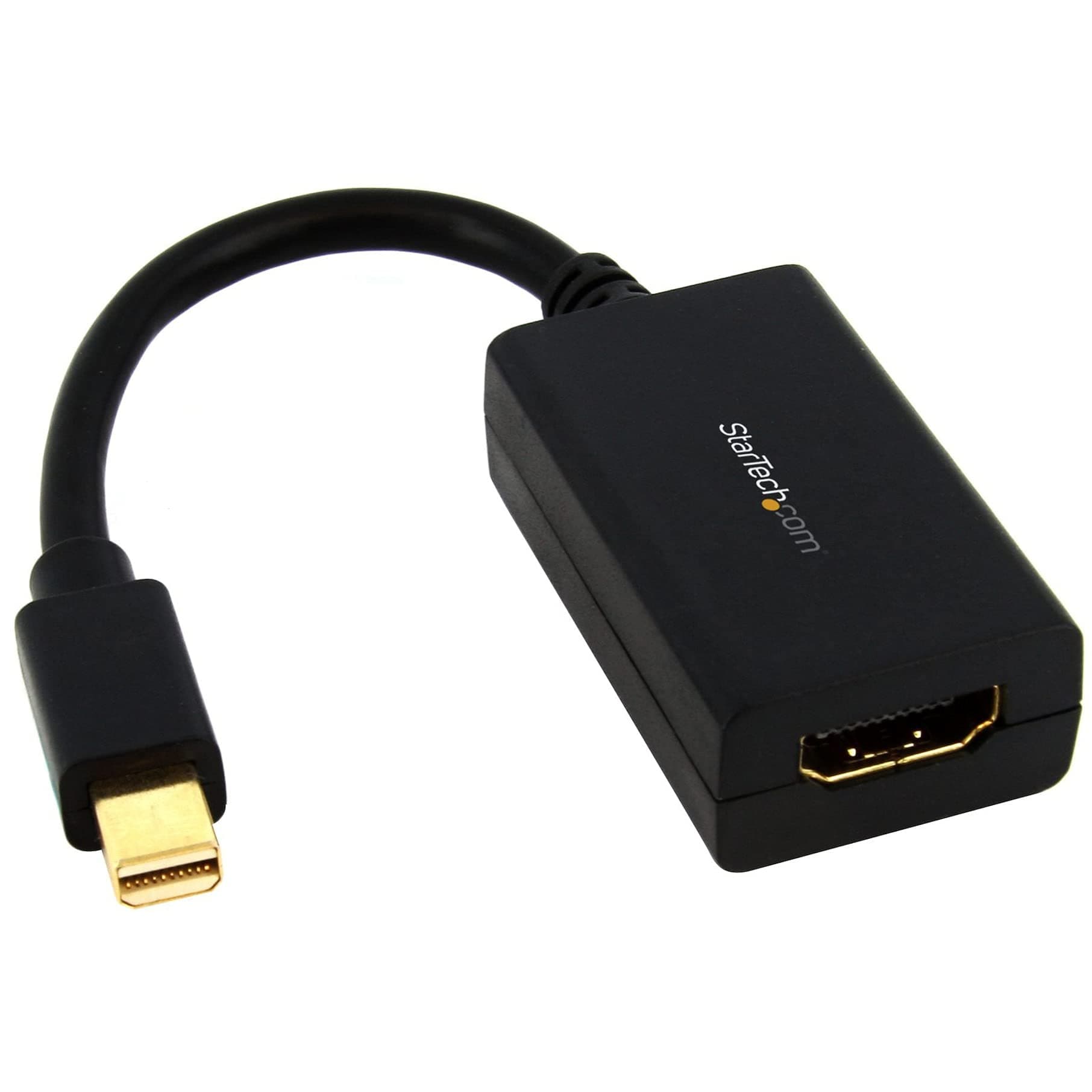StarTech.com Mini DisplayPort to HDMI Adapter - 1080p - Mini DP to HDMI Monitor/Display/TV - Passive mDP 1.2 to HDMI Adapter Dongle Video Converter - Upgraded Version is MDP2HDEC (MDP2HDMI)