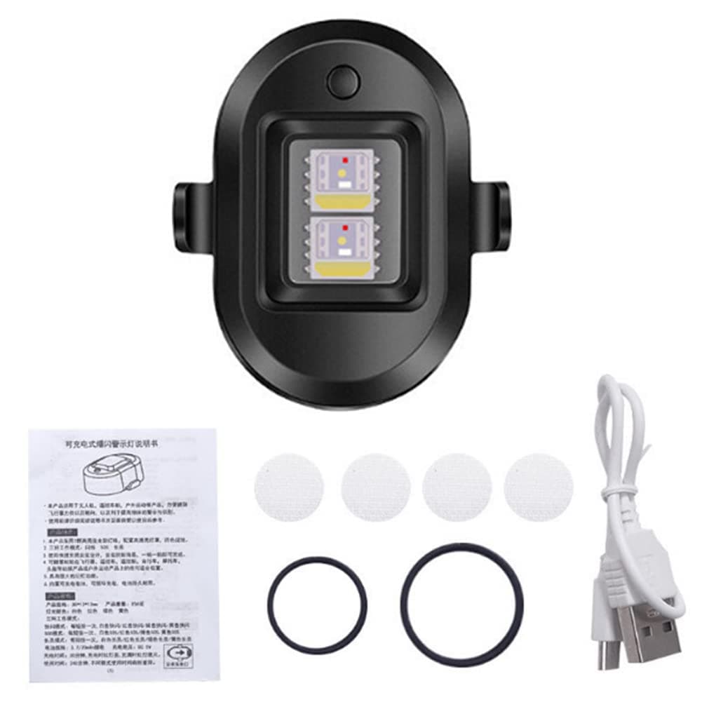 7 Colors LED Aircraft Strobe Lights,Drone Strobe Light,Drone Flashing Strobe Lights, Anti-collision Lighting LED Lights Flashing Warning Light for Motorcycle/Dirt Bike/E-Bike/RC Car/RC Boat