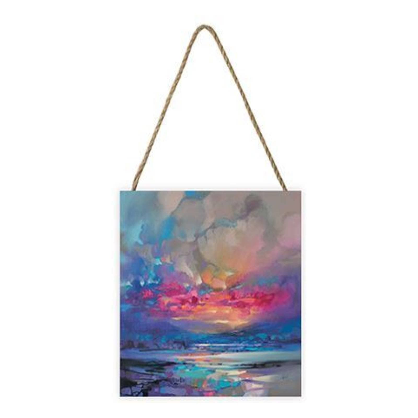 Scott Naismith Artwork (Quantum Skye Design) 20cm x 20cm x 3cm Woodblock with Hanging Cord - Official Merchandise ​