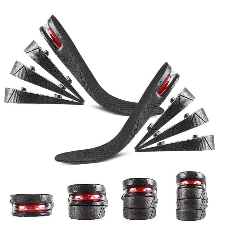 Height Increase Insole 4-Layer 9 cm (3.5 Inch) Heel Elevator Lift Insole Orthotic Insoles Adjustable Comfortable & Breathable Height Booster Insoles for Men and Women