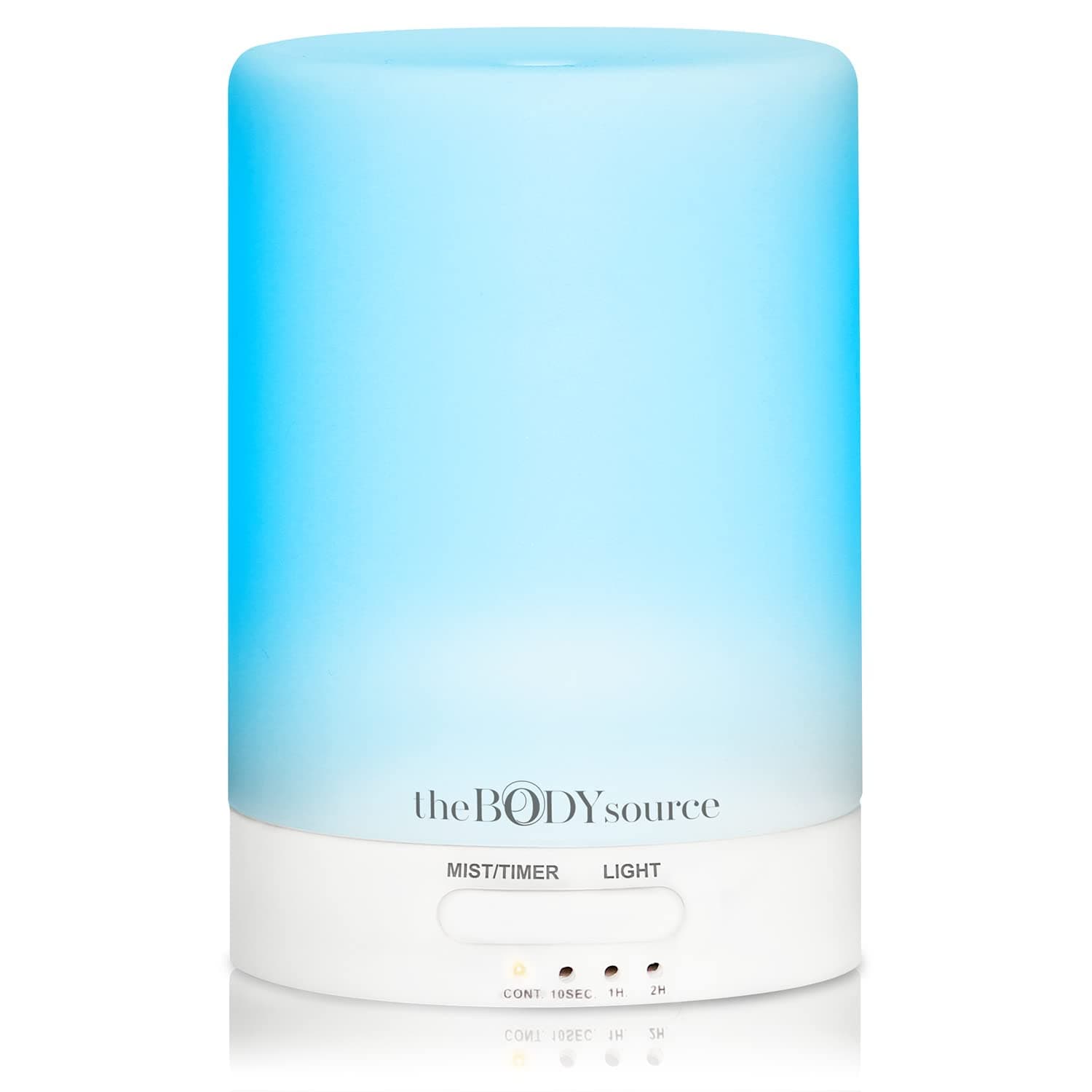 The Body Source Ultrasonic Oil Diffuser and Humidifier with 7 Colours LED Lights, 100ml Essential Oil Diffuser for Aromatherapy | Cool Mist for Home