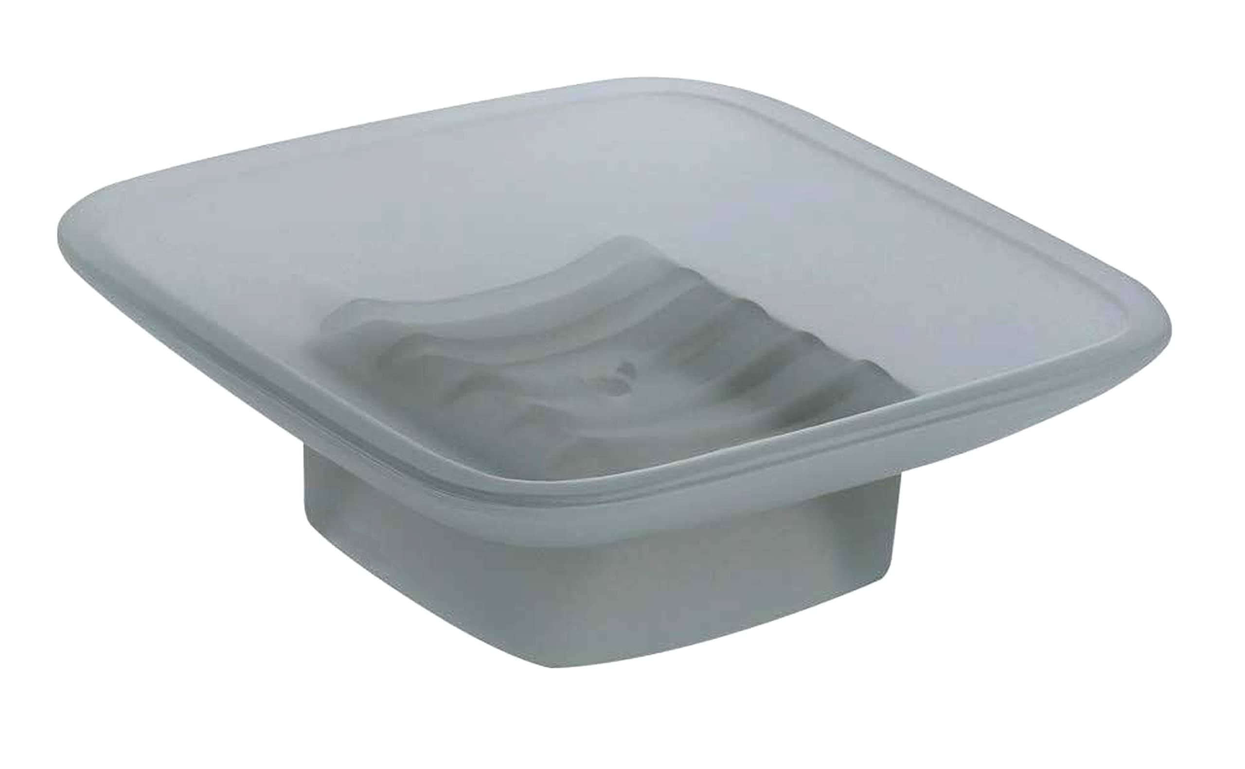 - Glass Soap Dish, 1 Piece, Square