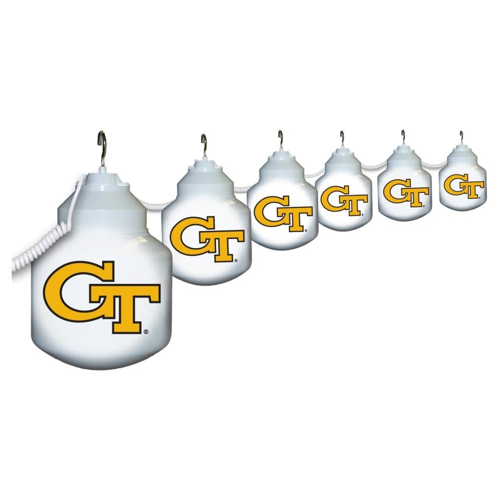 Polymer Products LLC NCAA-GT617404A Georgia Tech Six Globe String Light Set