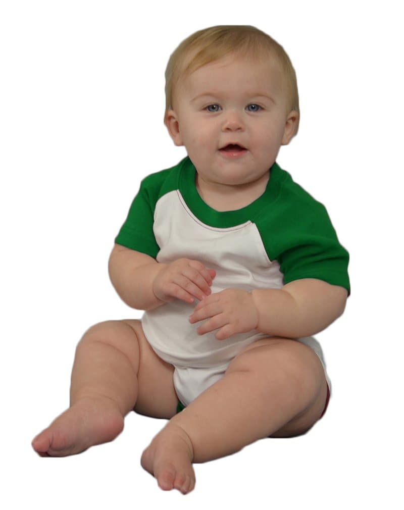 Short Sleeve Raglan Baby Bodysuit