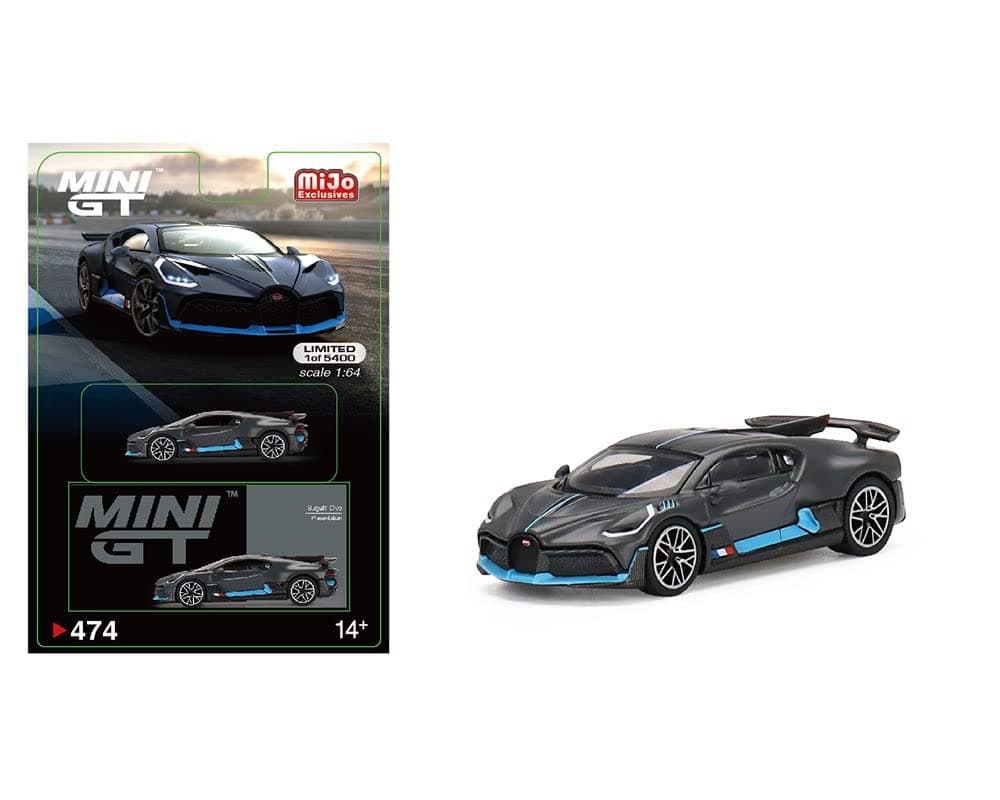 True Scale Miniatures Model Car Compatible with Bugatti Divo Presentation 1/64 Diecast Model Car MGT00474