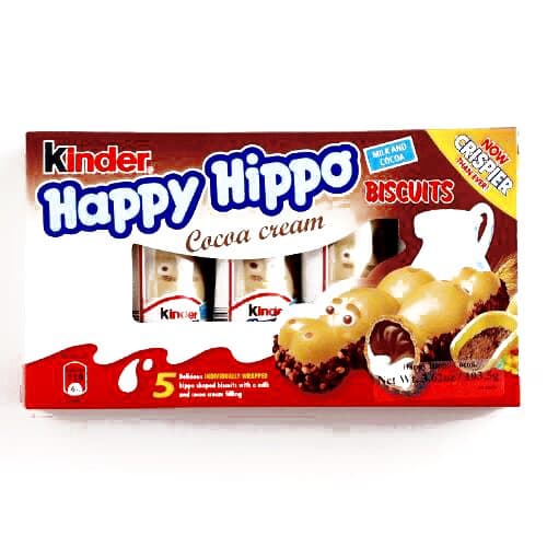 Kinder Happy Hippo Cocoa Biscuits (1 Unit Per Order) - Gourmet Christmas Gift for the Holidays