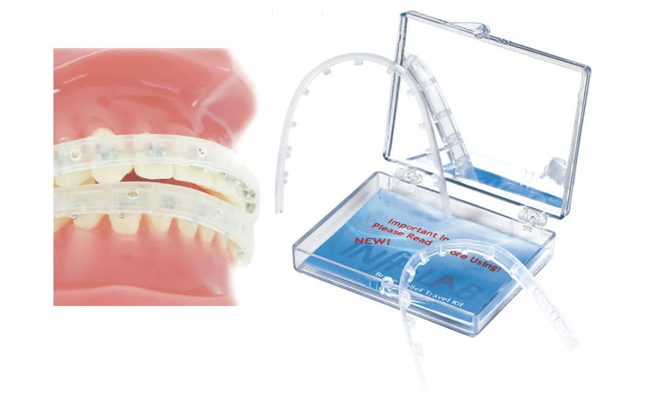 Orthodontic Braces Lip Guard Protector Shield for Upper and Lower Teeth with Instructions (1 Set)