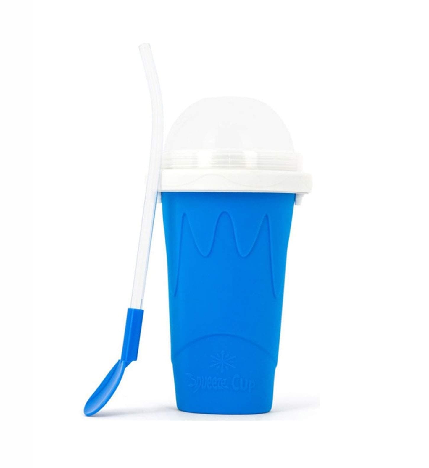 Slushie Maker Cup, Magic Quick Frozen Smoothies Cup Cooling Cup Double Layer Squeeze Cup Slushy Maker, Homemade Milk Shake Ice Cream Maker DIY it for Children and Family