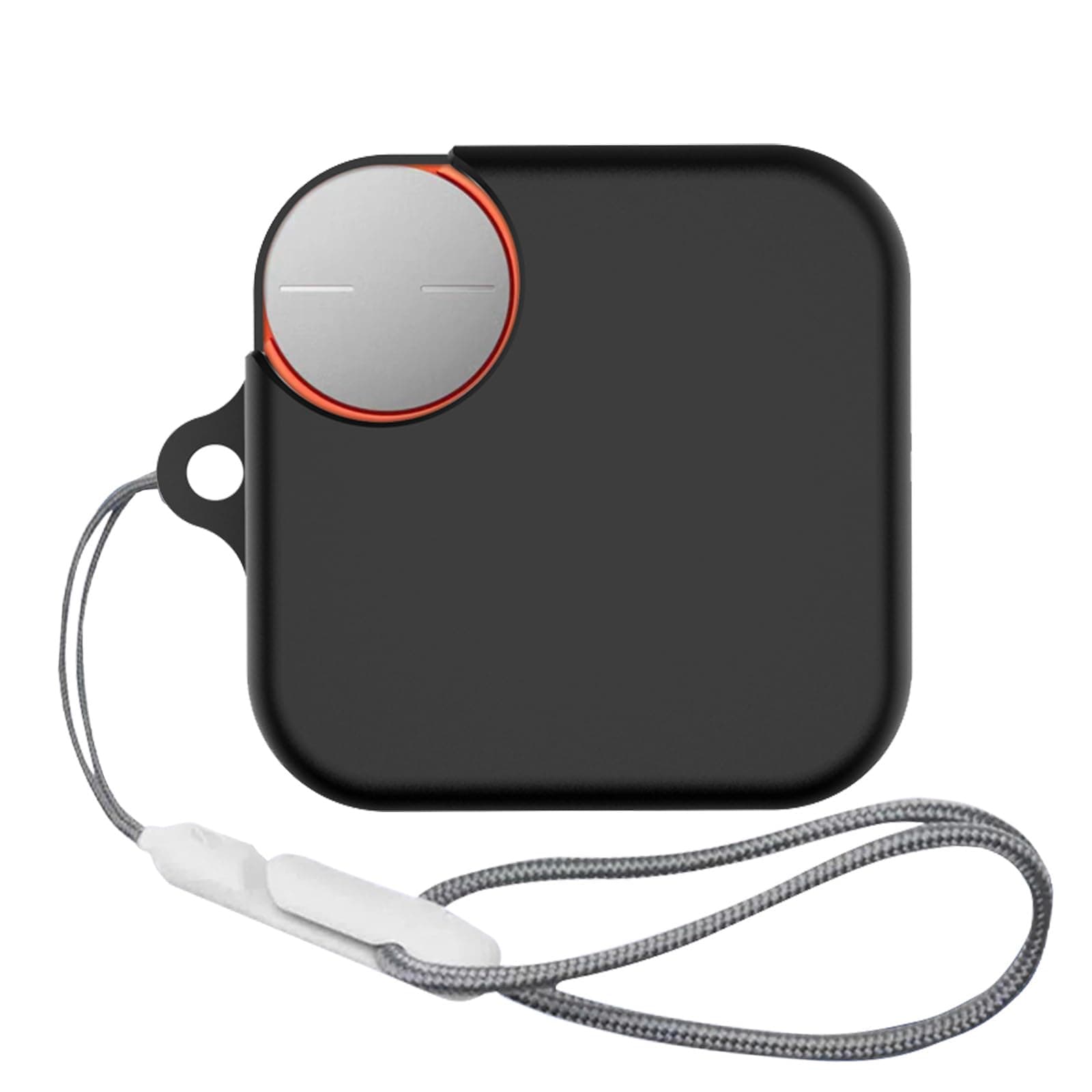 SEIAIYG Case for CMF by Nothing Buds Pro 2, Soft Silicone Earphone Protective Case Cover with Lanyard, Lightweight, Shockproof (Black)