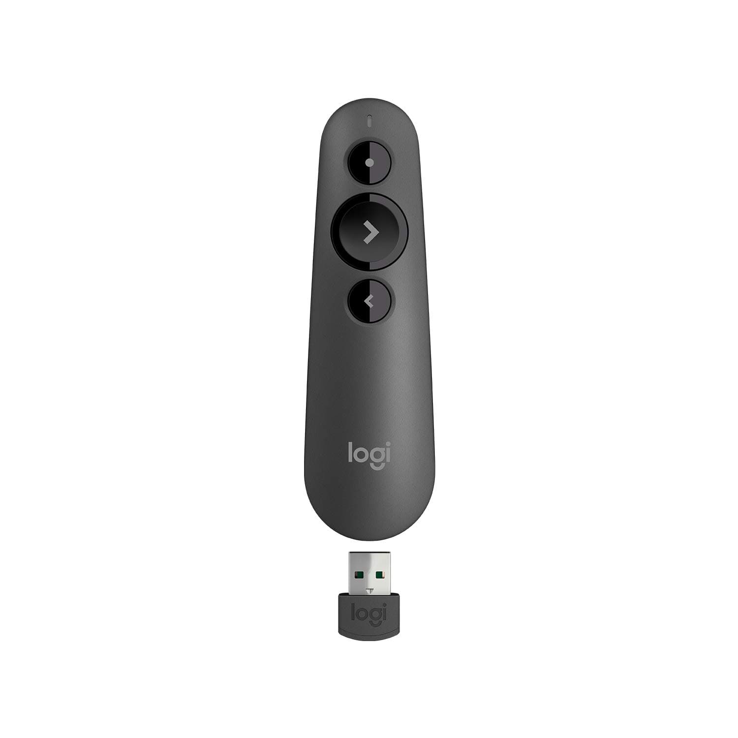 Logitech Wireless Presenter R500s, PowerPoint Clicker with Laser Pointer, Wireless Presentation Clicker Remote