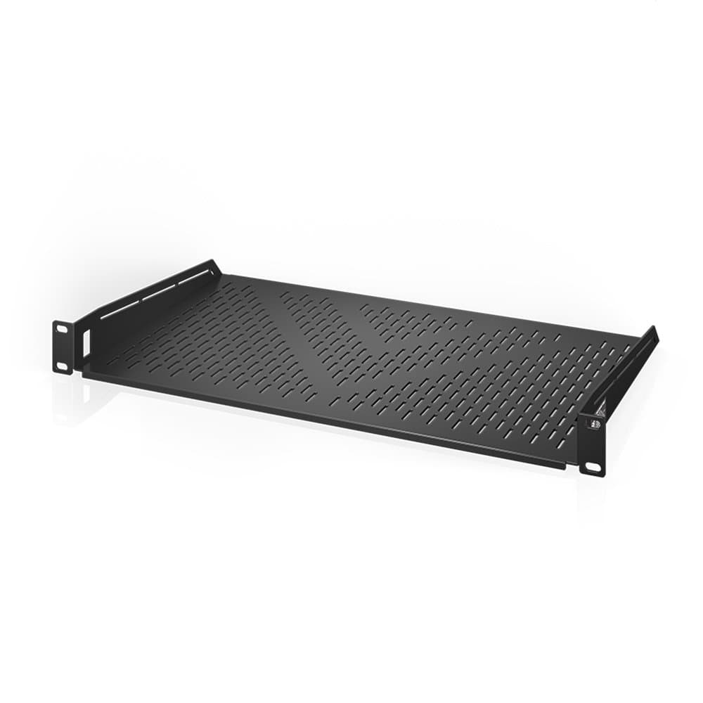 AC Infinity Vented Cantilever 1U Universal Rack Shelf for 19" Electronics Rack/Enclosure/Cabinet 80lb Capacity